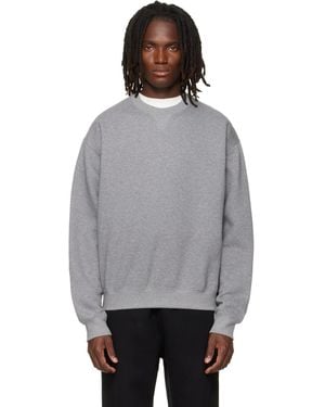 Jil Sander Cotton Crew-Neck Sweatshirt - Gray