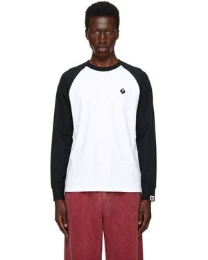 Aape By A Bathing Ape Spades Moonface Long Sleeve T-Shirt - Red