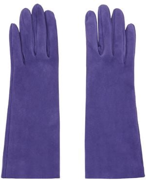KHAITE Gants Mi-Longs Remo Mauves - Violet