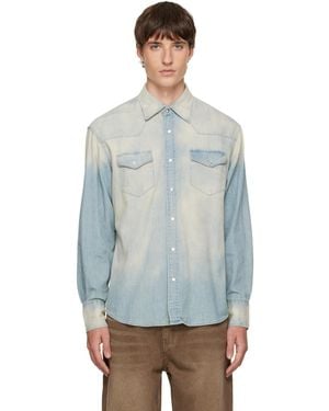 Tonywack Western Denim Shirt - Blue