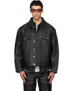 DEADWOOD Oracle Leather Jacket - Black