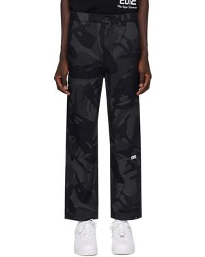 Aape By A Bathing Ape Camouflage Trousers - Black