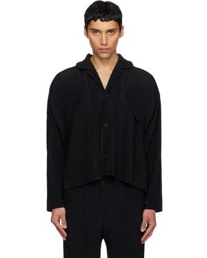 Homme Plissé Issey Miyake 'Cover And Fold' Jacket - Black