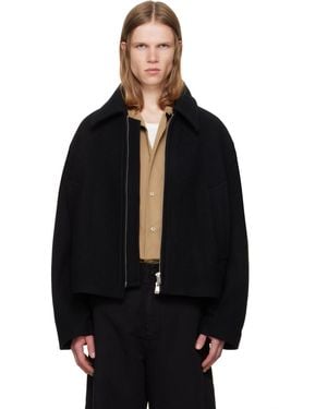 Studio Nicholson Short Zip Up Jacket - Black