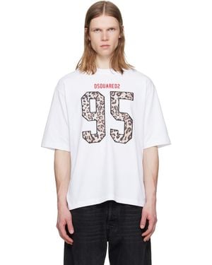 DSquared² Wild2 Loose Fit T-Shirt - White
