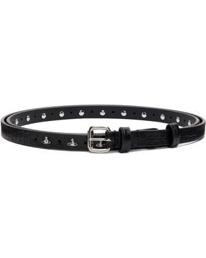 Vivienne Westwood Mini Alex Charm Belt - Black
