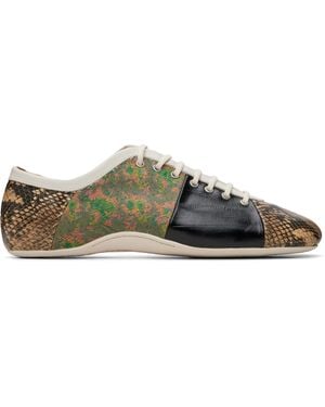 Dries Van Noten Patchwork Ballerina Trainers - Green