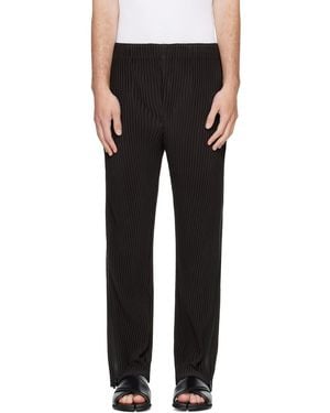 Homme Plissé Issey Miyake Multi-Fastened Trousers - Black