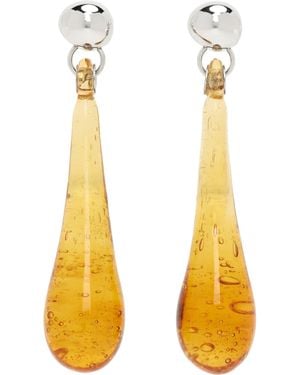 Lanvin Glass Rocks Drop Earrings - Yellow
