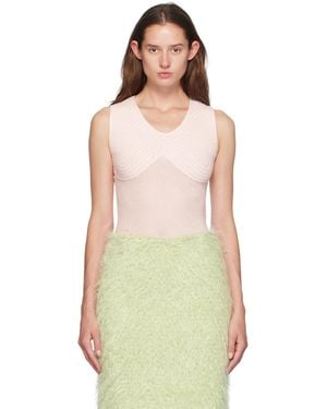 Isa Boulder Sweetheart V-Neck Tank Top - Orange