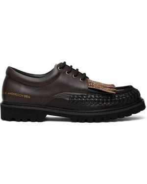 ANDERSSON BELL Fringed Woven Loafers - Black