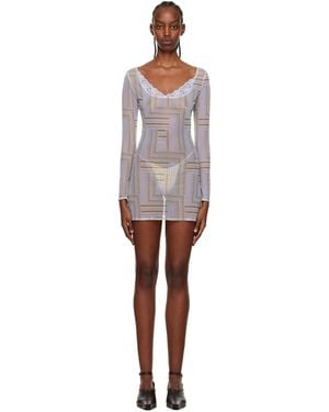 Vaillant Ssense Exclusive Sheer Minidress - Black