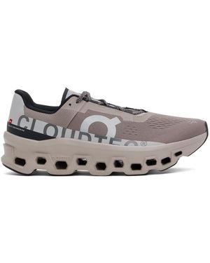 On Shoes Taupe Cloudmster Trainers - Black
