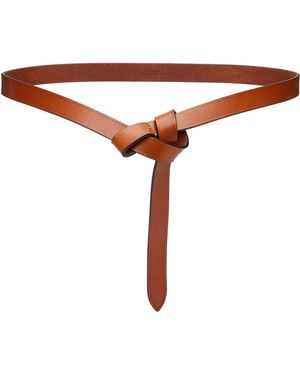 Isabel Marant Tan Kirka Belt - Red