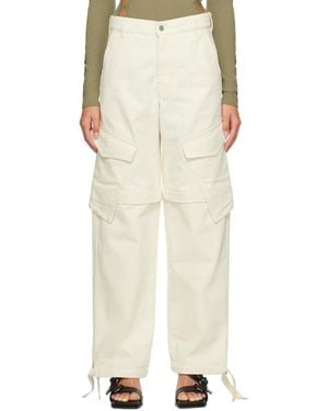 Dion Lee White Parachute Jeans - Natural