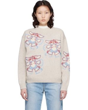 KENZO Off- Paris Winter Holidays' Embroidered Sweater - Multicolor
