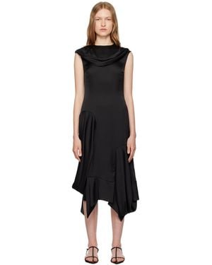 JKim Basque Vaza Midi Dress - Black