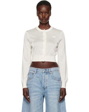 alexanderwang ホワイト 長袖カーディガン Sサイズ alexanderwang ホワイト 長袖カーディガン Sサイズ トップス