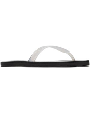 Ancient Greek Sandals Transparent Saionara Jelly Flip-Flops - Black