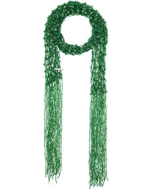 Dries Van Noten Embroidered Necklace Scarf - Green