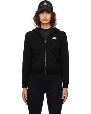 Balenciaga ブラック Small ジップアップフーディ