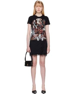 Conner Ives Printed Minidress - Black