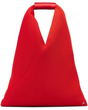 MM6 by Maison Margiela Small Triangle Tote - Red