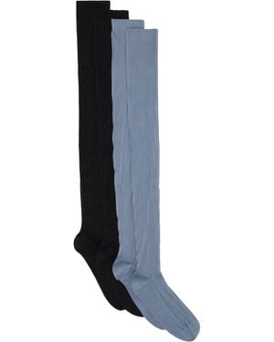 Baserange Two-Pack & Cotton Rib Overknee Socks - Black