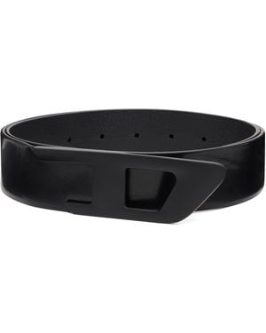 DIESEL 4Cm Leather Belt - Black