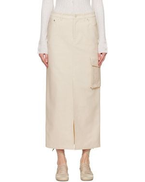 Filippa K Off- Cargo Maxi Skirt - Natural
