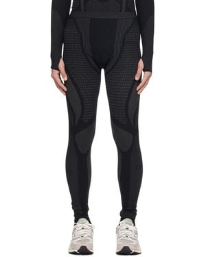 Reebok Pantalon De Survêtement Noir À Revers Roulés