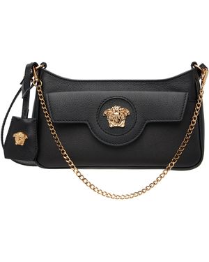 Versace 'La Medusa' Leather Mini Bag - Black