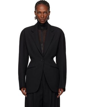 Mugler Cinched Blazer - Black