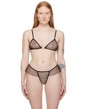 Le Petit Trou Soutien-Gorge Triangle 'Love' Noir - Neutre