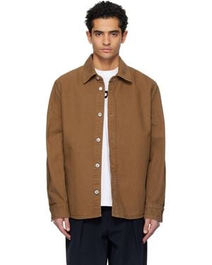 A.P.C. Buttoned Denim Overshirt - Black