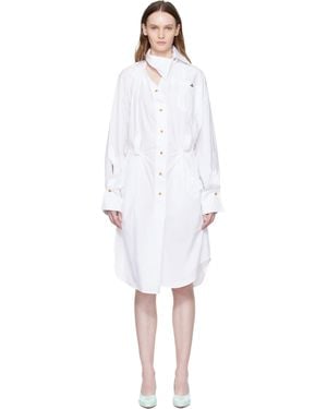 Vivienne Westwood Drunken Shirt Midi Dress - Black