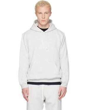 Skims Pull À Capuche Gris - Blanc
