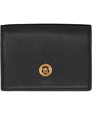 Versace Medusa Biggie Trifold Wallet - Black