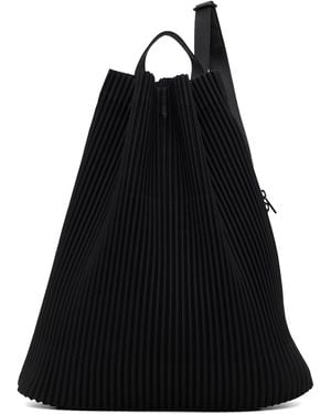 Homme Plissé Issey Miyake Drawstring Pleats Bag - Black
