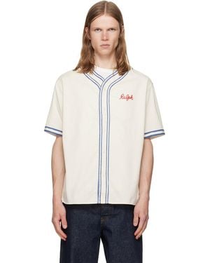 Polo Ralph Lauren Off- Classic Fit Baseball Shirt - White