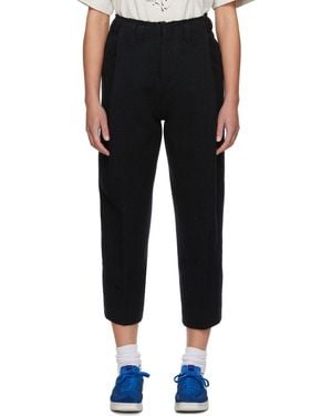 Adererror Black Raw Edge Trousers
