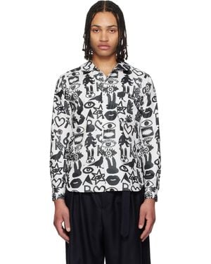 COMME DES GARÇON BLACK Broad Filip Pagowski Print Shirt - Black