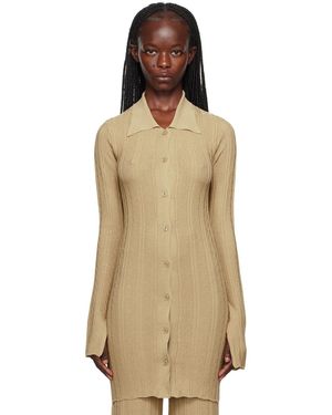 REMAIN Birger Christensen Cardigan à boutons - Neutre