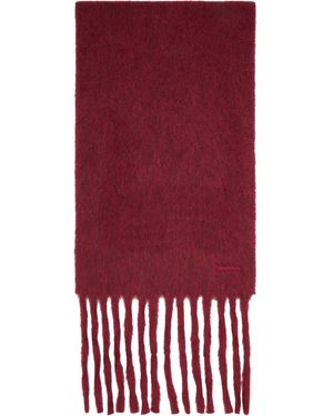 Max Mara Burgundy Osso Scarf - Red