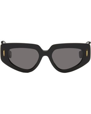 メンズ Loewe ホワイト Small Butterfly Screen サングラス