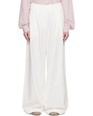 Dries Van Noten オフホワイト ドローストリング ジーンズ