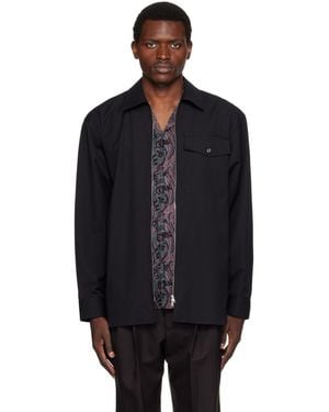Dries Van Noten Zip Shirt - Black