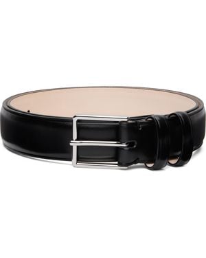 Paul Smith Leather Double Keeper Classic Suit Belt - Black