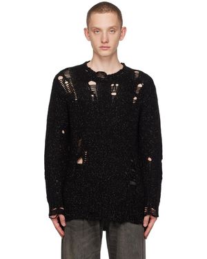 R13 Grunge Jumper - Black