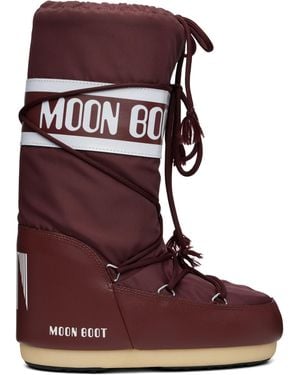 Moon Boot Icon Nylon Boots - Red